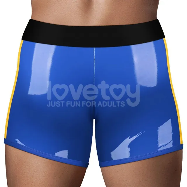 Трусики для страпона Lovetoy Chic Strap-On Shorts, 36-39 (синий)