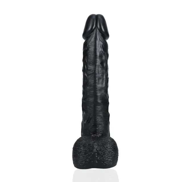 Фалоімітатор RealRock Extra Large, 38 см (чорний)