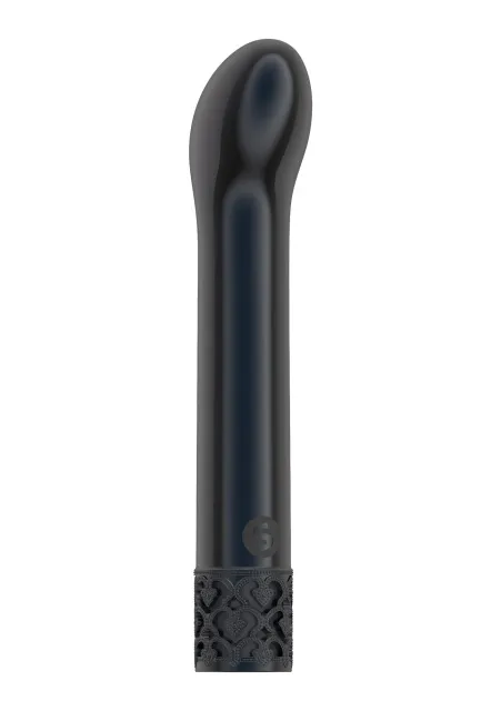 Royal Gems Jewel Gunmetal - Wibrator, Czarny, 12 cm