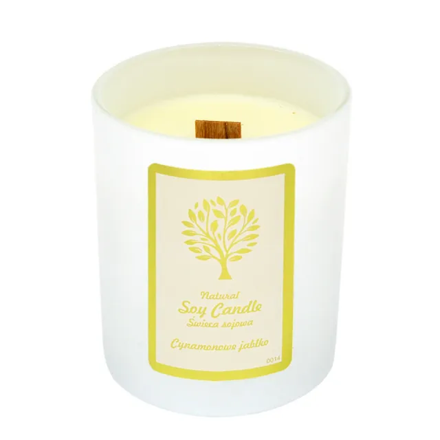 Свічка Aurora Natural Soy Candle яблуко з корицею, 150 г