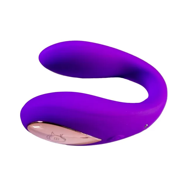 B - Series Smart Double Fun App - Wibrator, Fioletowy, 8.3 cm