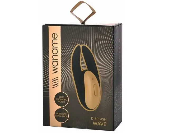 Toyfa D-Splash Wave - Wibrator, Czarny, 9.3 cm