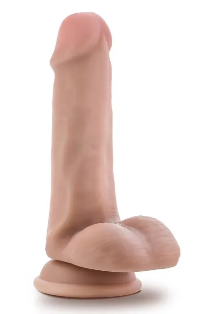 Blush Dr. Skin - Dr. Jeffrey 6.5" - Dildo, W kolorze cielistym, 15.2 cm