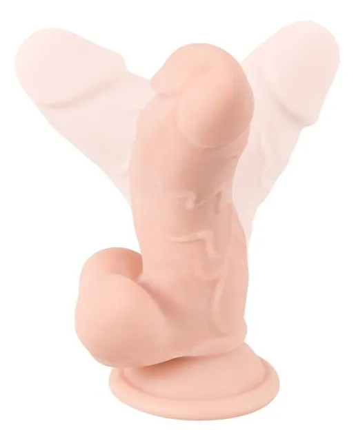 Nature Skin Small Bendable - Dildo, W kolorze cielistym, 17 cm