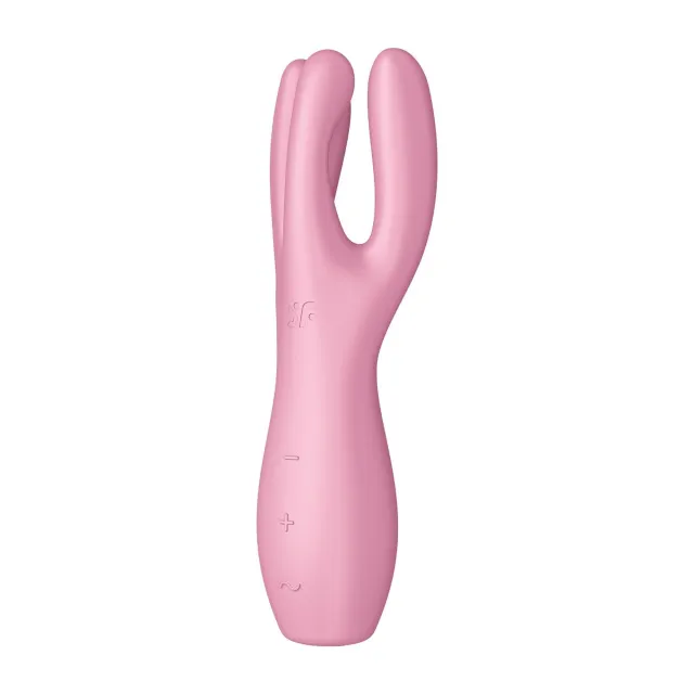 Вибратор для клитора Satisfyer Threesome 3, 14 см (светло-розовый)