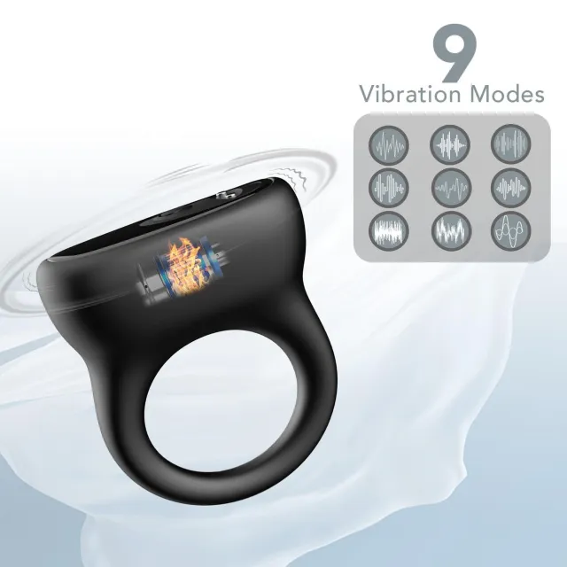 Виброкольцо B - Series Joy Oring Black, 6 см (черный)