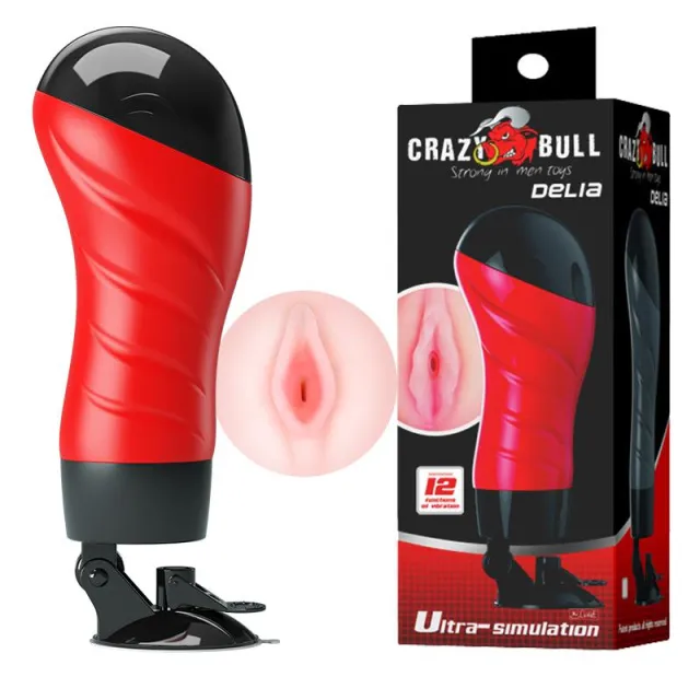 Pretty Love Crazy Bull Delia - Masturbator, W kolorze cielistym, 28 cm