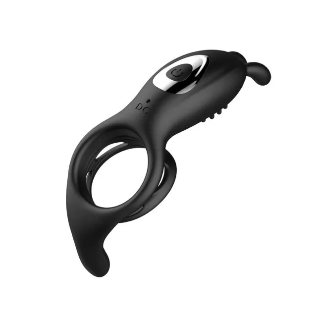 Эрекционное кольцо B - Series Cute Rabbit Vibration, 11.7 см (черный)