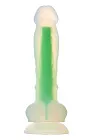 Radiant Glow In The Dark Soft - Dildo, Zielony, 17, 5 cm