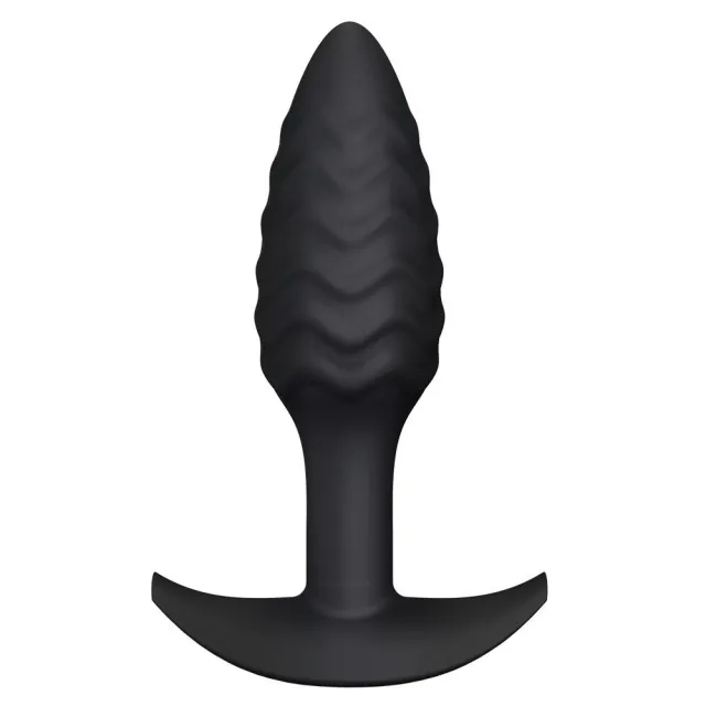 Анальная пробка Dorcel Wavy Plug, 10,6 см (черный)