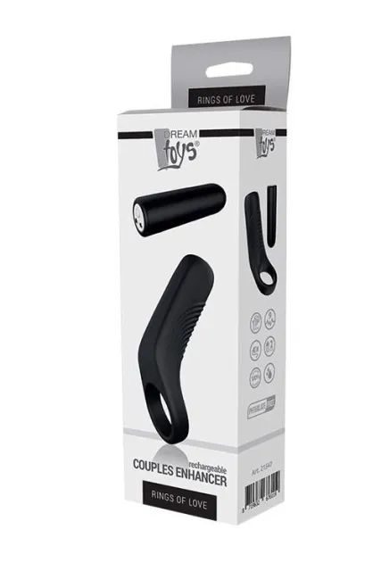Виброкольцо Dream Toys Couples Enhancer, 9.7 см (черный)