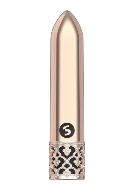 Royal Gems Glitz - Mini-wibrator, Złoto, 8.8 cm