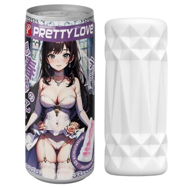 Мастурбатор Pretty Love Super Soft 3D Stimulating, 9 см (білий)