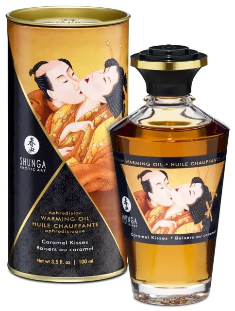Зігрівальна масажна олія Shunga Aphrodisiac карамель, 100 мл