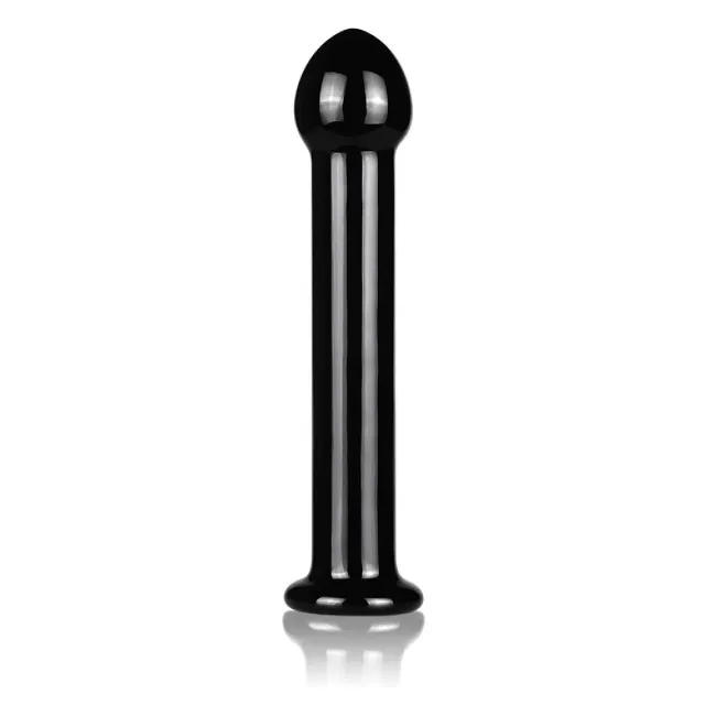 Lovetoy Glass Romance - Dildo, Czarny, 16 cm
