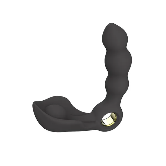 Стимулятор простати Boss Series Angelo Male Prostate Triple, 13,7 см (чорний)