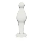 Lovetoy Glass Romance - Korek analny, Przezroczysty, 11.4 cm