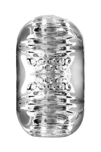 Мастурбатор Lingam Khani з вібрацією (прозорий)