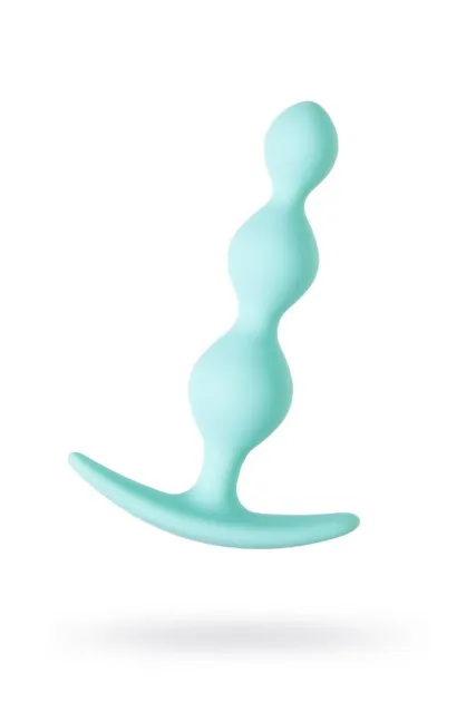 Анальная пробка ToDo by Toyfa Anal plug Triple, 10.5 см (бирюзовый)