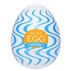 Tenga Egg Wonder Wind - Masturbator jajko, Biały, 4.9 cm