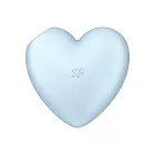 Satisfyer Cutie Heart - Bezdotykowy stymulator łechtaczki z wibracjami, Niebieski, 7.8 cm