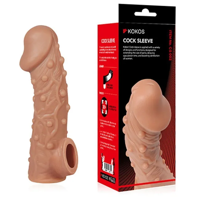 Насадка на пенис Kokos Cock Sleeve CS 002 S, 13,8 см (телесный)