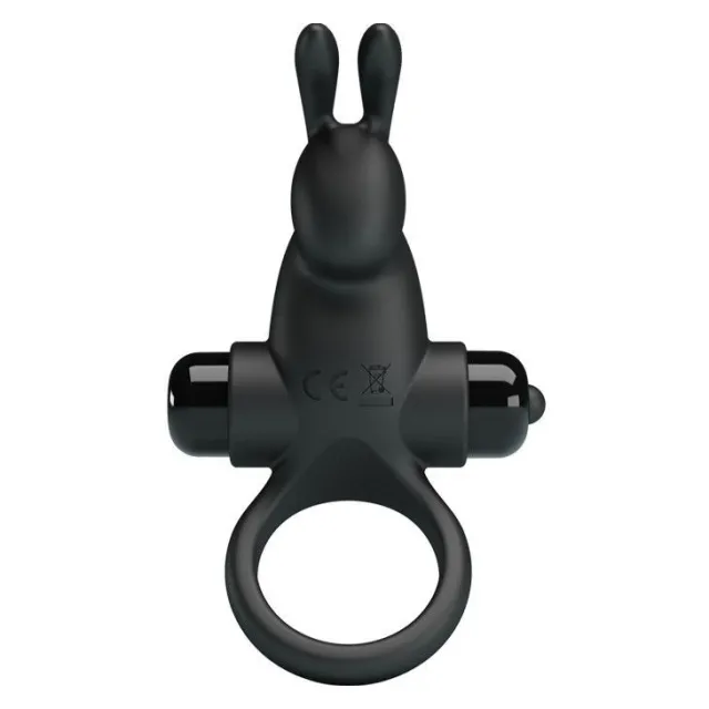 Ерекційне кільце Pretty Love Vibrant Penis Ring I, 11,3 см (чорний)