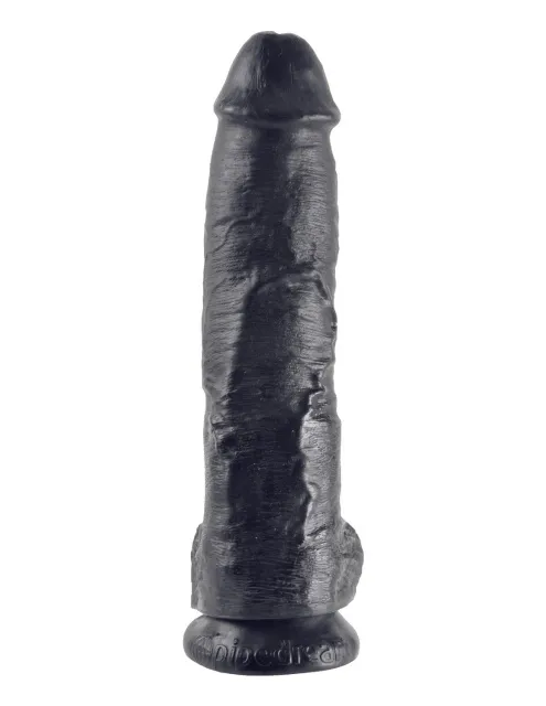 Фаллоимитатор King Cock With Balls 10", 27 см (черный)