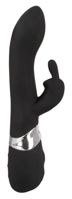 Вібратор-кролик Sweet Smile Rechargeable Blacky, 21 см (чорний)