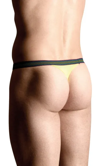 Трусы-стринги мужские Softline Thongs 4496, XL (желтый)