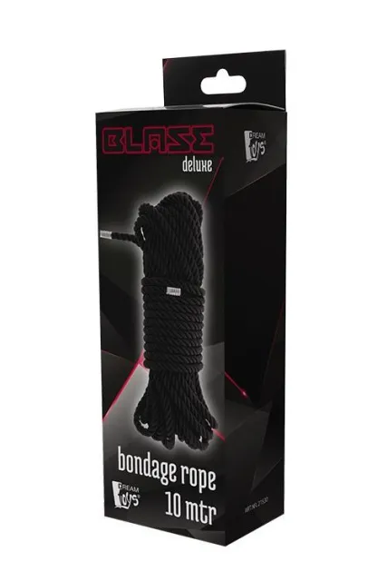 Верёвка Blaze Deluxe Bondage Rope, 10 м (черный)