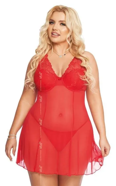 Сорочка Softline Berta, 3XL (червоний)