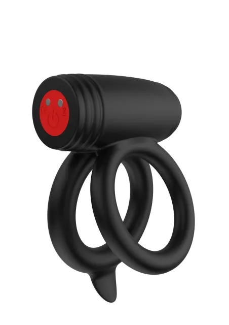 Ерекційне кільце Hidden Desire Elite Power Twin, 9 см (чорний)