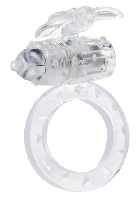 Виброкольцо ToyJoy Flutter Ring, 7.5 см (прозрачный)