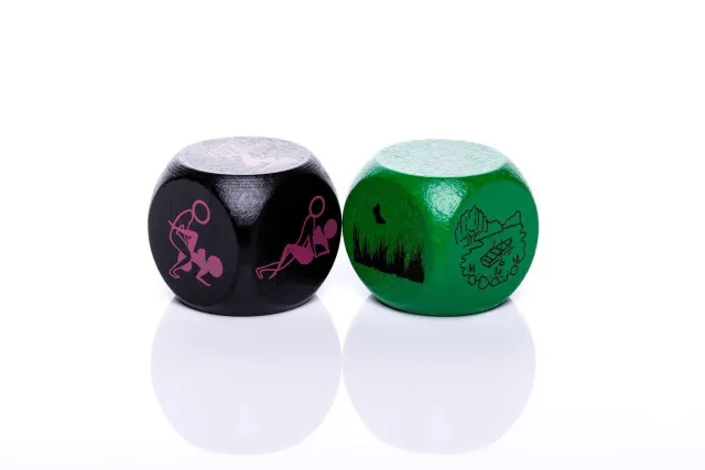 Игральные кубики для эротической игры Ekshibicjonista, 2 шт