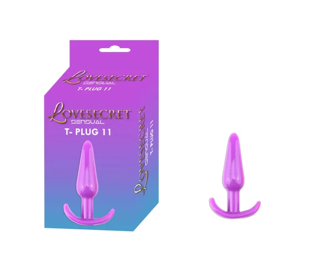 Анальна пробка Lovesecret Sensual T-Plug 11, 12.3 см (фіолетовий)
