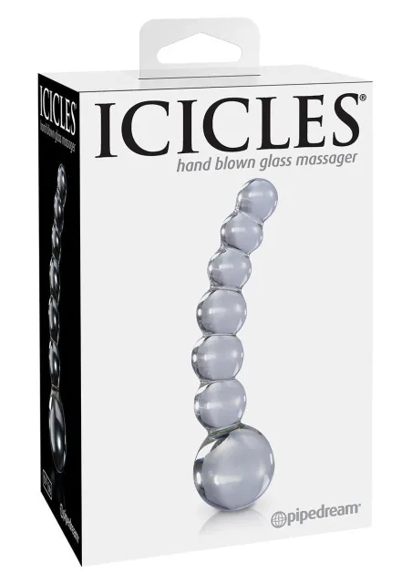 Анальний ланцюжок Pipedream Icicles No 12 см (прозорий)
