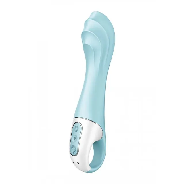 Вибратор Satisfyer Air Pump Vibrator 5+, 21 см (голубой)