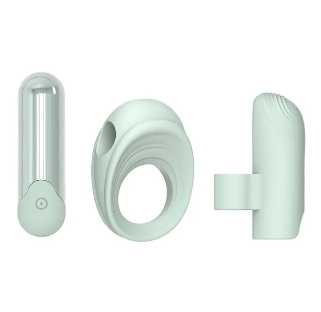 Набір секс іграшок Glam 3-in-1 Play Kit, 3 шт (бірюзовий)