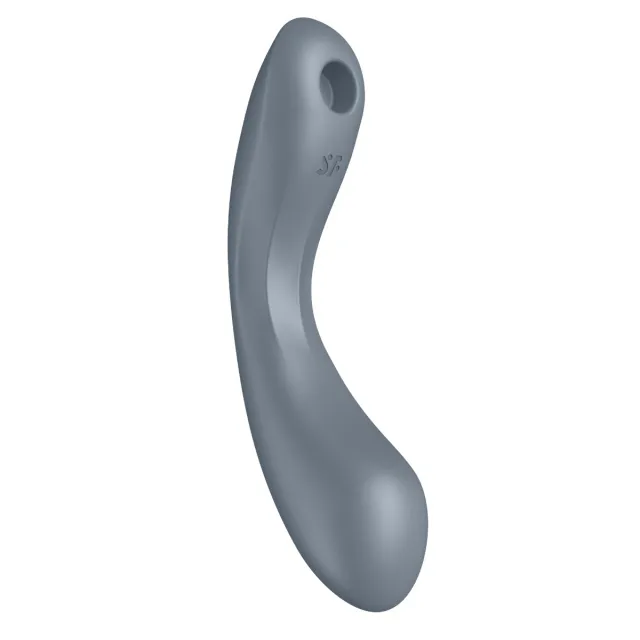 Вакуумный стимулятор клитора с вибрацией Satisfyer Curvy Trinity 1 (серый)