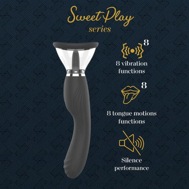 Вібратор Erospace Sweet Play A6, 24,6 см (чорний)