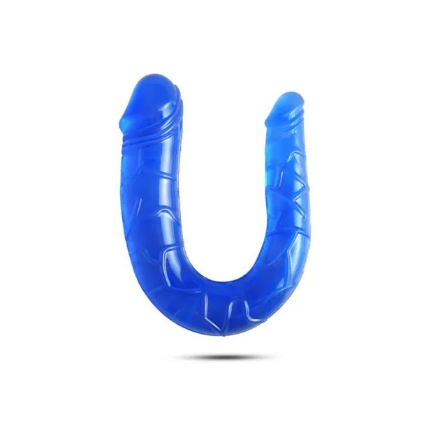 Двухсторонний фаллоимитатор Toyz4lovers Twin Pley,  15 см (синий)