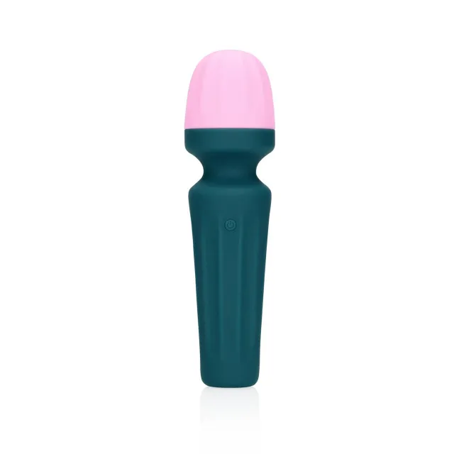 Вибратор Loveline Mini Wand Ancient Sea, 11 см (синий)