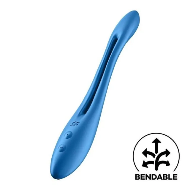 Вібратор Satisfyer Elastic Game, 20 см (блакитний)