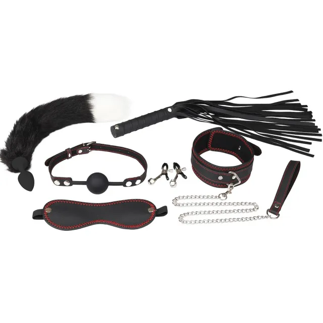EROSPACE Wild Play C8 - Zestaw BDSM, Czarny