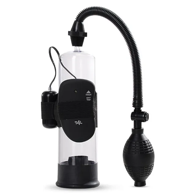 Toyz4lovers Vacuum Pump Vibro - Pompka próżniowa do penisa, Przezroczysty, 19 cm