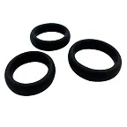 Набор эрекционных колец Alive Sensual Pleasure Rings, 3 шт (черный)