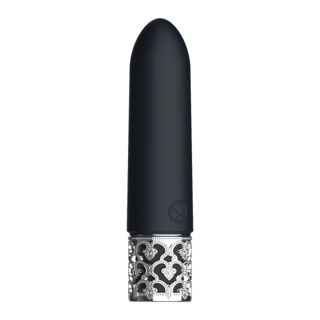 Мини-вибратор Royal Gems Imperial, 10 см (черный)