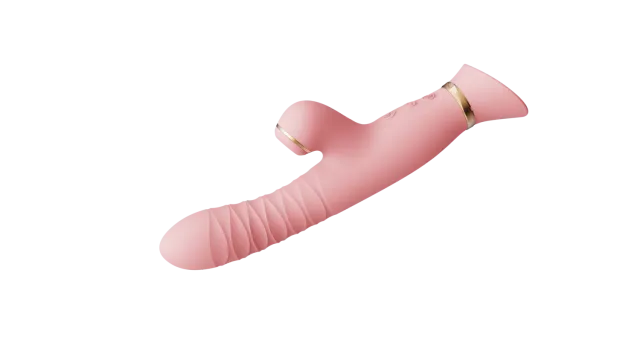Вибратор-кролик Zalo Rose Rabbit Thruster, 25 см (светло-розовый)