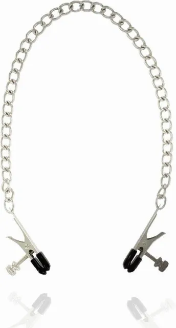 Kinky Pleasure Mettalic Gripper Kinky Clamps - Zaciski na sutki, Srebro
